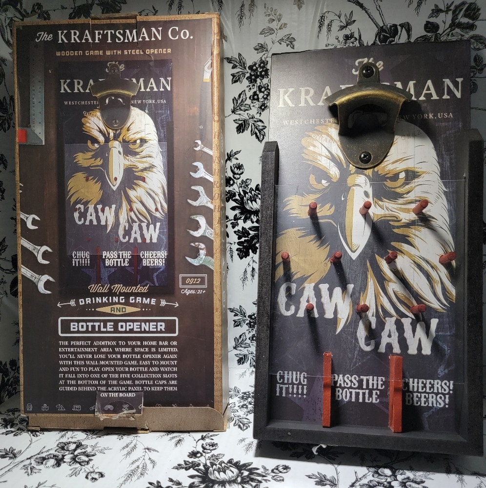 Kraftware Wall Mounted Bottle Opener and Drinking Game